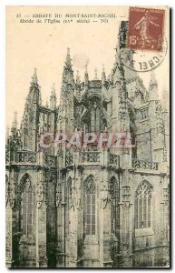 CARTE Postal Abbey of Mont Saint Michel Apse of the Church