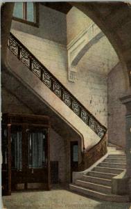 Providence RI Post Office Interior c1910 Postcard