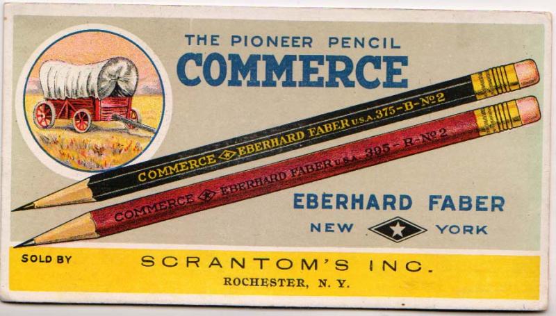 Pioneer Pencil Commerce, Scrantom's Inc, Rochester NY