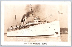 K32/ Rochester New York RPPC Postcard c1940s Steamer Ontario 1508