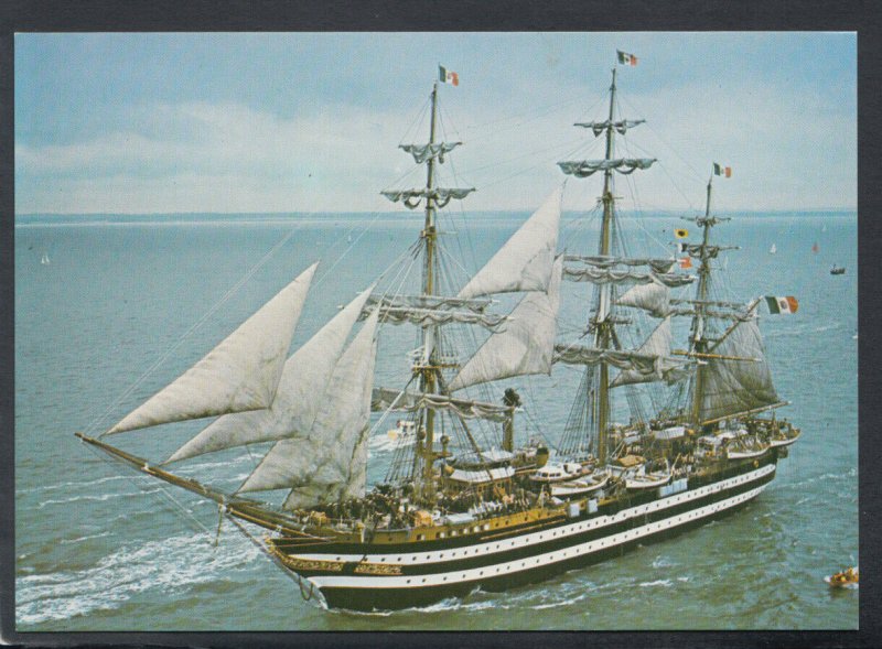 Sailing Postcard - Amerigo Vespucci, Italian Training Ship, Built 1931 -  RR6488