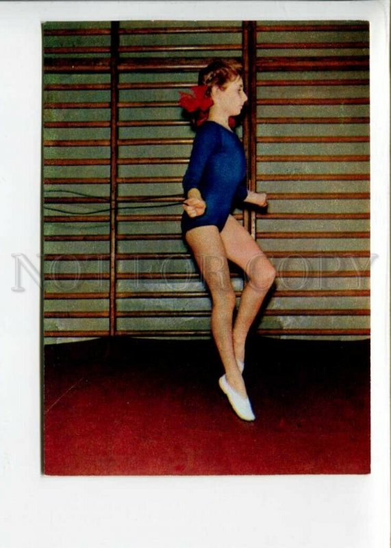 3104713 USSR Gymnastics young girl body stocking Old phot #1-22