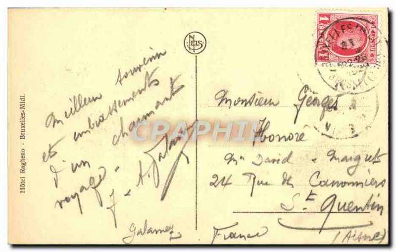 Old Postcard Brussels Grand Place