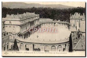 Nancy - L & # 39Hemicycle of Carriere and the Government Palace - Old Postcard