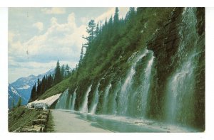 MT - Glacier Nat'l Park. The Weeping Wall, Going-to-the-Sun Highway