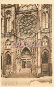 Old Postcard Clermont Ferrand Cathedrale La Cathedrale Western Gate