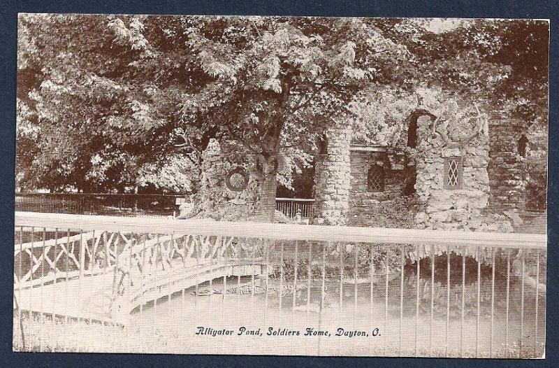 Alligator Pond Soldiers Home Dayton Ohio used c1909