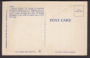 Southwestern Virginia - Natural Tunnel on U.S. Highway No. 23 - LINEN