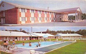 Meridian Mississippi 1960s Postcard Ramada inn Motel Multiview Swimming Pool