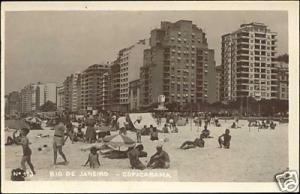 brazil, RIO DE JANEIRO, Copacabana, Beach (1950s) RP