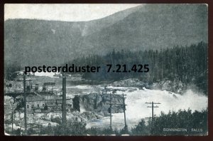 h3577 - BONNINGTON FALLS BC Postcard 1910s Kootenay River by Clarke