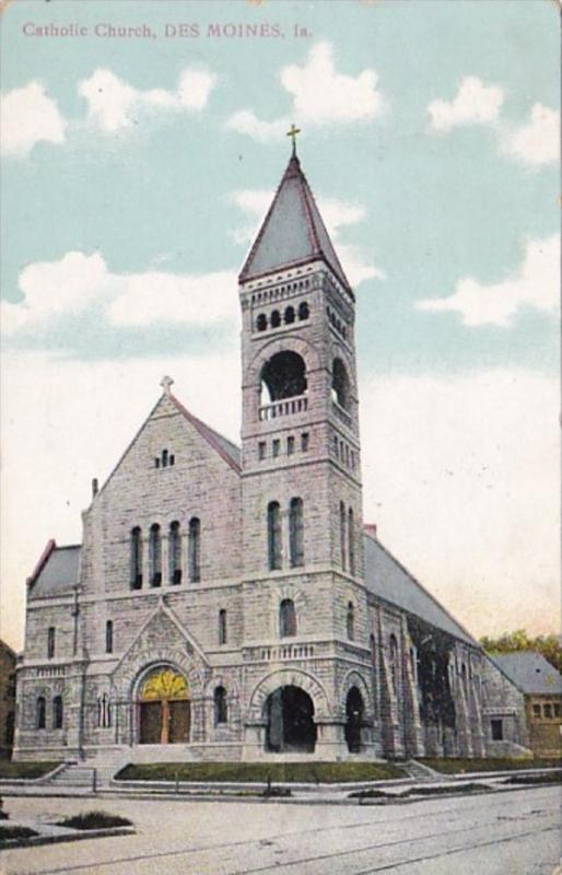 Iowa Des Moines Catholic Church 1910