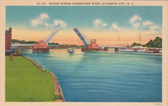 North Carolina Elizabeth City Bridge Across Pasquotank River