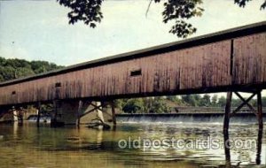 Harpersfield, Ashtabula, Ohio, USA Covered Bridge Unused 