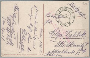 LWOW UKRAINE LEMBERG POLAND GERMANY KARL LUDWIG STREET POLISH ANTIQUE POSTCARD