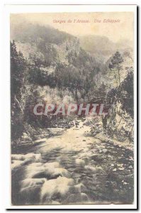 Switzerland Old Postcard Gorges of & # 39Areuse a echappee