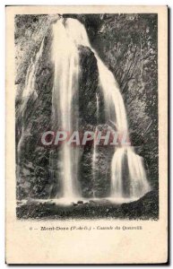 Old Postcard Mont Dore Waterfall Queureuilh