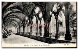 Old Postcard Noyon Le Cloitre de la Cathedrale