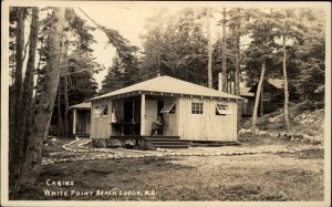 Cabins at White Point Beach Lodge Nova Scotia Real Photo Postcard