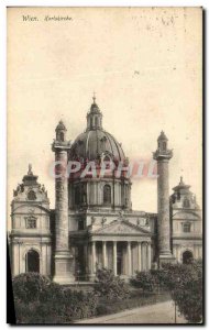 Old Postcard Wien Karlskirche