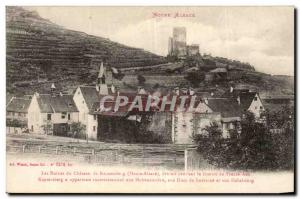 Our Alsace - Ruins of Chateau de Kaysersberg - has destruit during the Thirty...