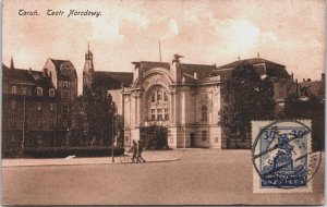 Poland Torun Teatr Narodowy Toruń Vintage Postcard C131