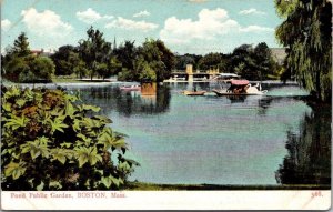 Boston Massachusetts Ma Postcard - Public Garden