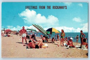 1969 Greetings From The Rockaways Kentucky KY Beach Scene Vintage Postcard