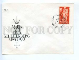 416826 Liechtenstein 1965 year First Day COVER Mary with Jesus FDC