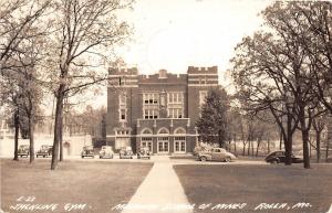 Missouri Mo Postcard 1942 ROLLA School of Mines Real Photo RPPC JACKLING GYM