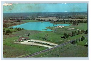 Aerial View Of Tonanzio's County Inn Between Columbia Jefferson City MO Postcard