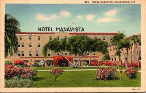 Florida BRadenton Hotel Manavista 1943 Curteich