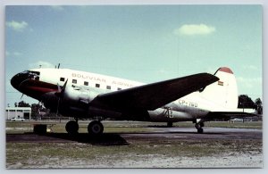 Airplane Postcard Bolivian Airlines Airways Curtiss C-46 Commando FW6
