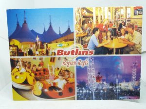 Butlins Bognor Regis Sussex Vintage Multiview Postcard Bar Childs Ladybird Ride