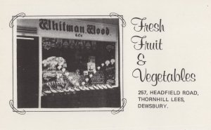 Whitman Wood Dewsbury Yorkshire Fruit & Vegetables Shop Postcard