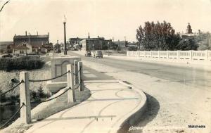 1949 GRAND RAPIDS MINNESOTA Bridge Automobiles RPPC postcard 100658