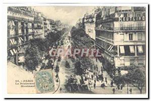 Paris (9th) Old Postcard Boulevard Montmartre