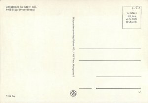 Austria Steyr Christkindl souvenir Postcard crest