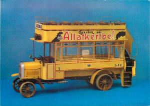 Postcard one of the first Budapest buses manufactured in Hungary scale model