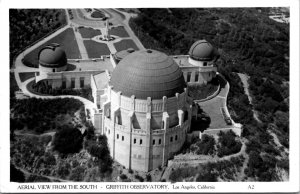 Griffith Observatory Los Angelis California Bird's Eye View RPPC   -A34 