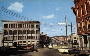 Dover New Hampshire NH Classic 1960s Cars Street Scene Vintage Postcard