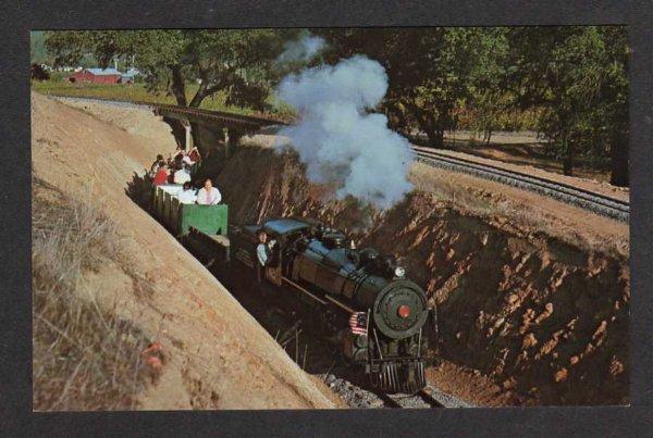 CA CALISTOGA Railroad Train NAPA VALLEY CALIFORNIA PC