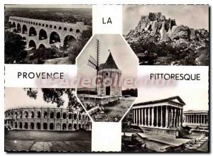 Postcard Modern Provence Picturesque Les Baux Ruins of the feudal Chateau