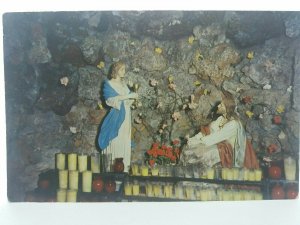 Jesus at Gethsemane - St Francis Monastery Burlington Wisconsin 1957 Postcard