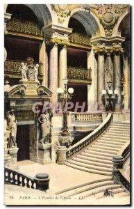 Old Postcard The Paris Opera The Stairs