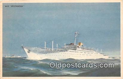MS Stockholm New York, Canada Ship Postcard Post Card New York, Canada Postca...