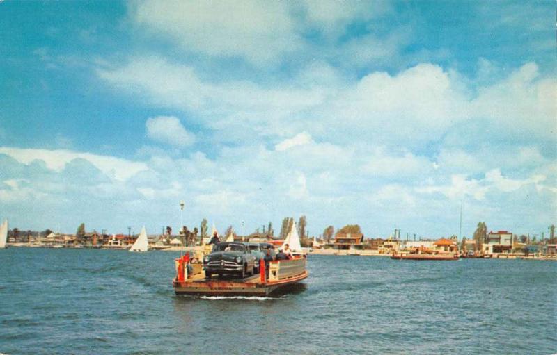 Balboa California Newport Harbor Ferry System Vintage Postcard K88592