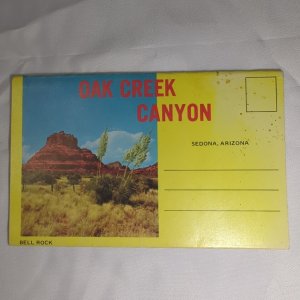 Oak Creek Canyon Arizona Vintage Souvenir Postcard Folder