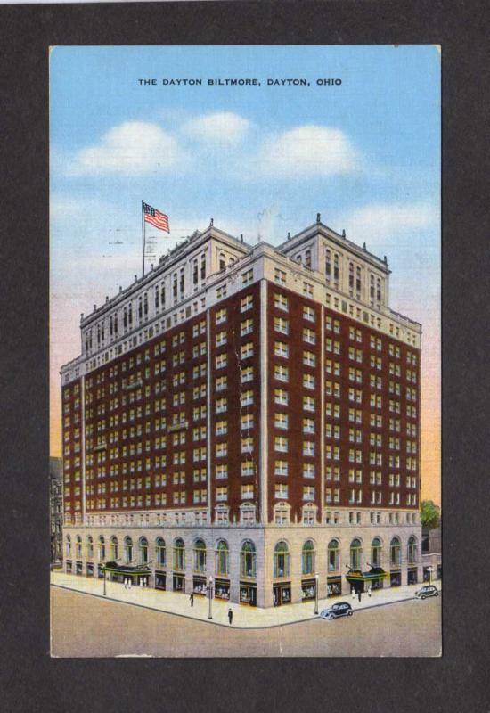 OH The Dayton Biltmore Hotel Dayton Ohio Postcard John M Beres Manager