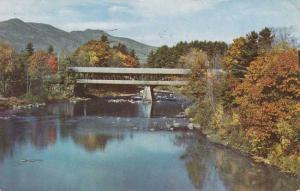 Conway NH, New Hampshire - Covered Bridge - pm 1954